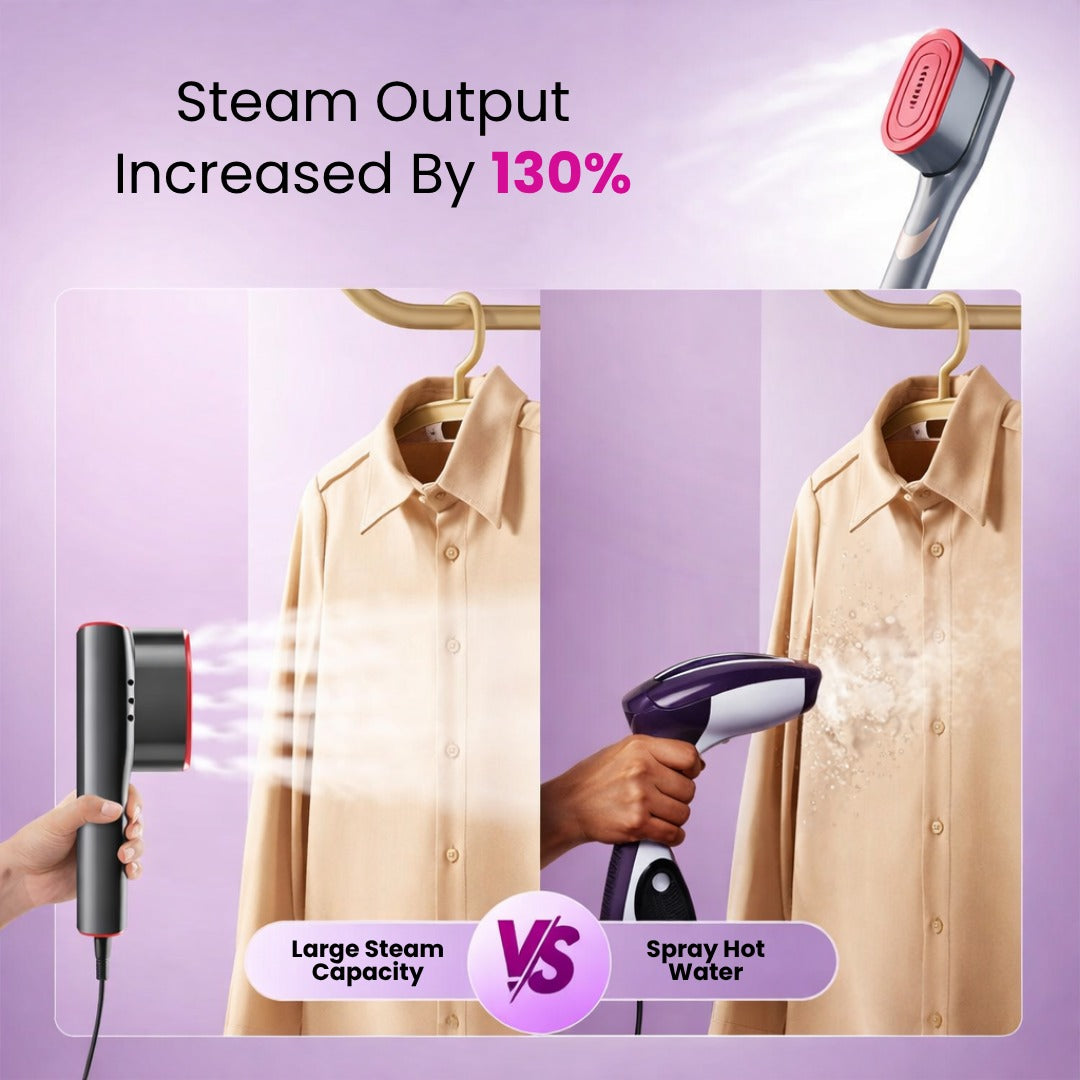 😍HOT SALE 50% OFF 🔥 Portable Clothes SteamerRemoves Wrinkles in Just5 Seconds