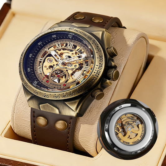 Golden Automatic Mechanical Watch