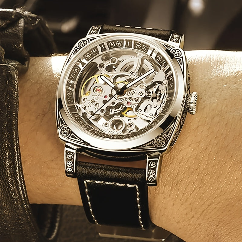 Golden Automatic Mechanical Watch