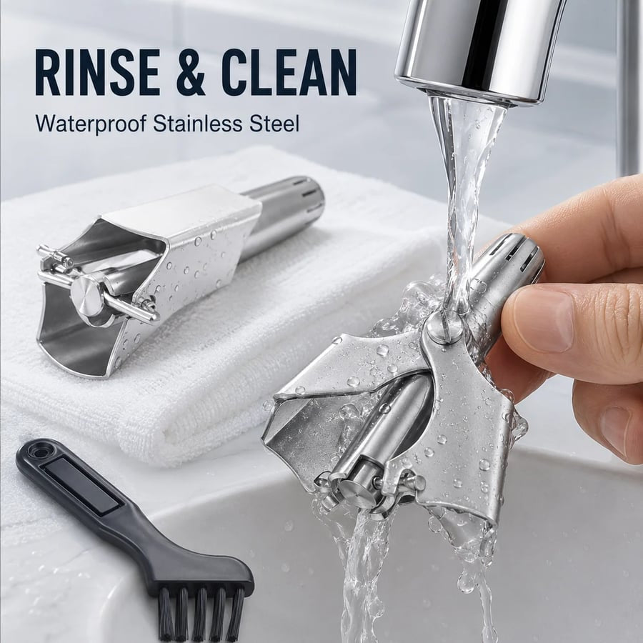 Manual Nose Hair Trimmer - Precision Grooming. No Battery Needed