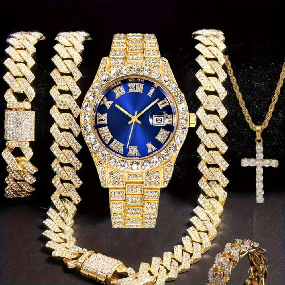 Trendy Gold Watch🎁Free bracelet & necklace included.