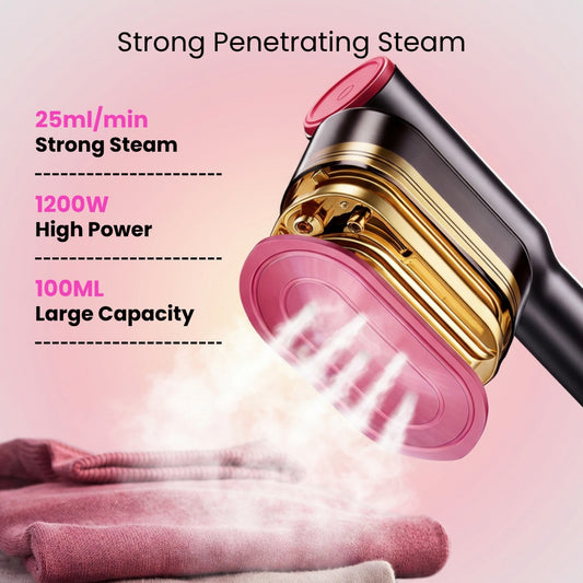 😍HOT SALE 50% OFF 🔥 Portable Clothes SteamerRemoves Wrinkles in Just5 Seconds