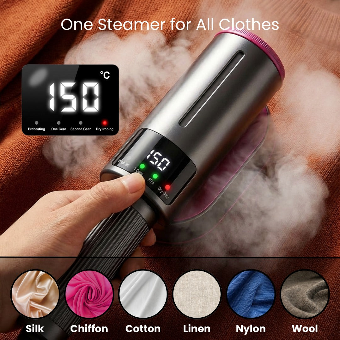 😍HOT SALE 50% OFF 🔥 Portable Clothes SteamerRemoves Wrinkles in Just5 Seconds